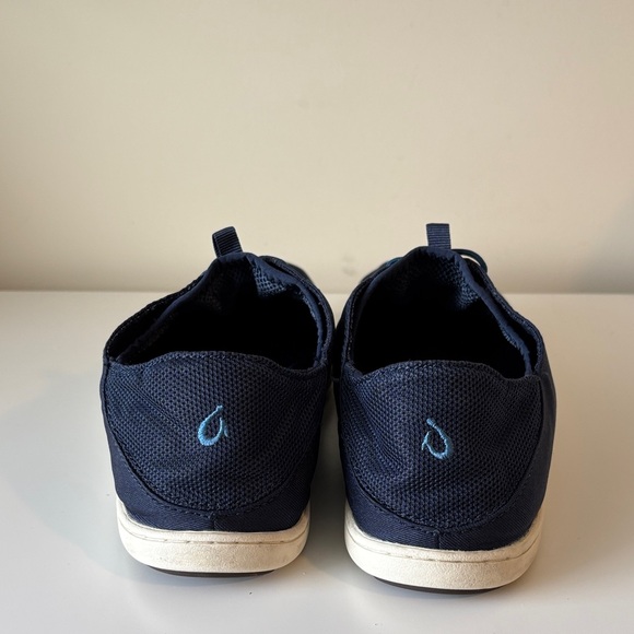 Olukai Men's Nohea Moku All Day No Tie Sneaker Slip on Shoes Blue Depth 8.5 EUC - Picture 7 of 12